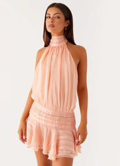 Minivestido de gasa Willow - Naranja