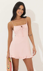 Vestido Corpete Rosa