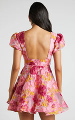 Minivestido jacquard Brailey
