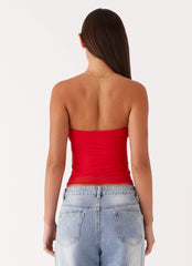 Blusa Cascata de Luz Solar - Vermelho