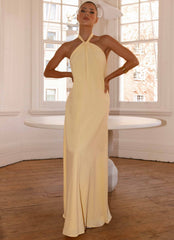 Vestido Maxi de Linho Golden Child - Amarelo