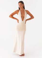 Maxivestido Scenic - Areia