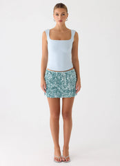 Guessing Games Top - Misty Blue