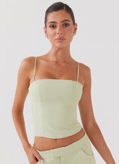 Top cropped Eliana - Verde lima