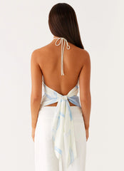 Top Julissa Halter - Estampado Bloom Wave
