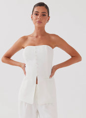 Top Tomara que Caia Riviera - Off-white