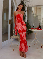 Vestido Maxi Under The Pagoda - Estampado Sicily Sunsets