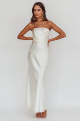 Vestido Maxi Tomara que Caia City Of Stars Oyster