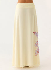 Saia Longa Blushing Bloom - Violet Blossom