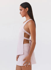 Top de un Hombro Zeina - Rosa