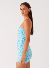 Minivestido de cuentas Moorey - Azul