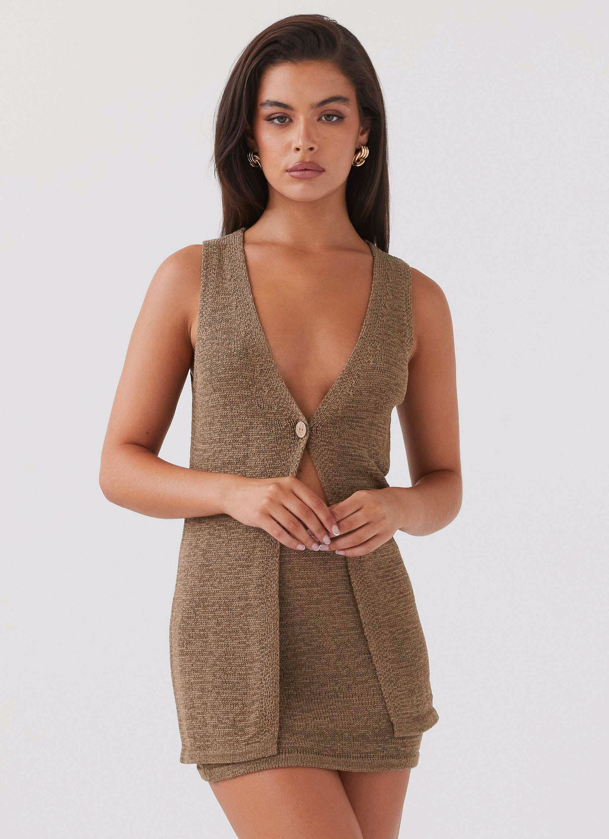 Blusa de Tricô Capri Glow - Khaki