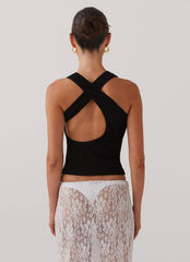 Top sin mangas Alice Cut Out - Negro