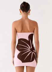 Minivestido de Malha Tomara que Caia Kader - Espresso Meadow