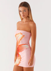 Minivestido Full Bloom - Rosa