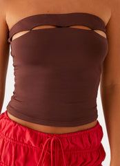 Top bandeau Fia - Chocolate