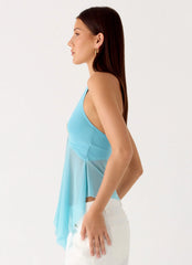 Top de malla Sunbeam - Azul