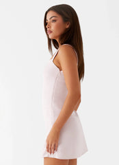 Minivestido de satén Odette - Rosa