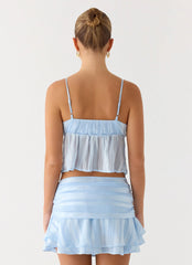 Minissaia Glynne Shell - Azul Bebê