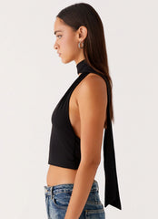 Top Chrysta Halterneck - Preto
