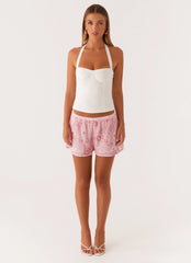 Pantalones cortos Mercer de lentejuelas - Rosa