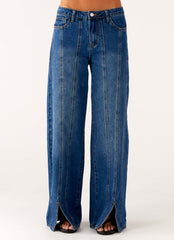 Vaqueros Grayson de pernera recta - Azul denim