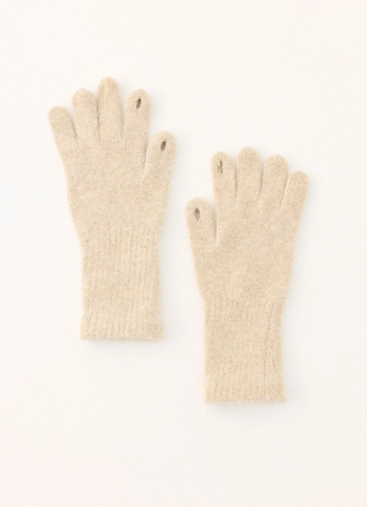 Guantes de punto Stormy Weather - Crema