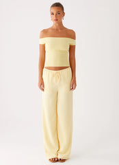 Top de Malha Coleman - Amarelo
