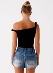 Shorts Frida de mezclilla - Azul lavado vintage