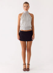 Blusa de Lantejoulas Willow - Prata