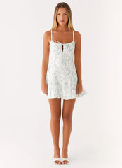 Mini Vestido Helena - Estampa Floral Miúda Vintage