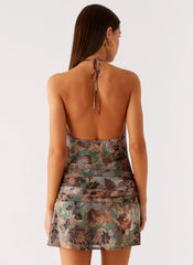 Minivestido Wineweather Cowl - Vintage Blossom