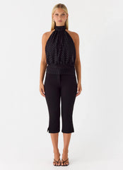 Blusa Chiffon Willow - Bolinha Preta
