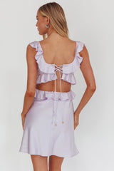 Minivestido con volantes Second Chances lila