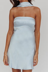 Minivestido Halter Invertido Damsel Azul