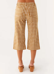 Radley Capri Pants - Brown Gingham
