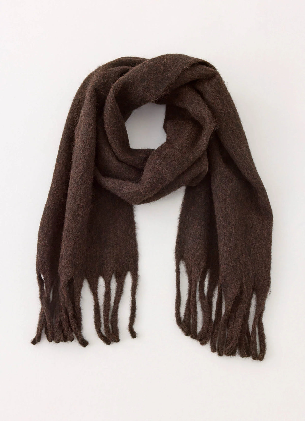 Bufanda de punto "Keep Me Warm" - Chocolate