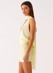 Top Lenço Lilo - Amarelo