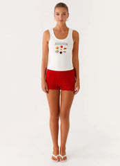 Camiseta sin mangas Avalita - Marfil