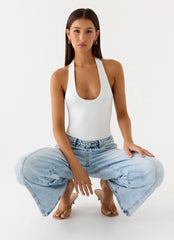 Body con cuello halter Set The Scene - Blanco