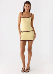 Minivestido Assimétrico Felicia - Amarelo
