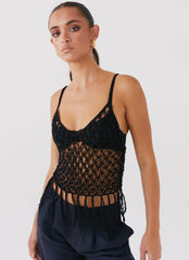 Metro Wilds Net Top - Negro
