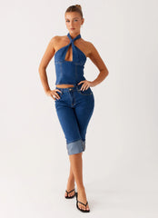 Vaqueros capri Saylor - Índigo