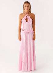Top de lino Mariella - Rosa