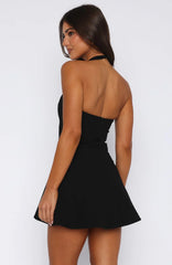 Minivestido halter We Belong negro