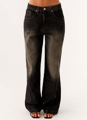 Pantalones vaqueros holgados Pera - Lavado marrón