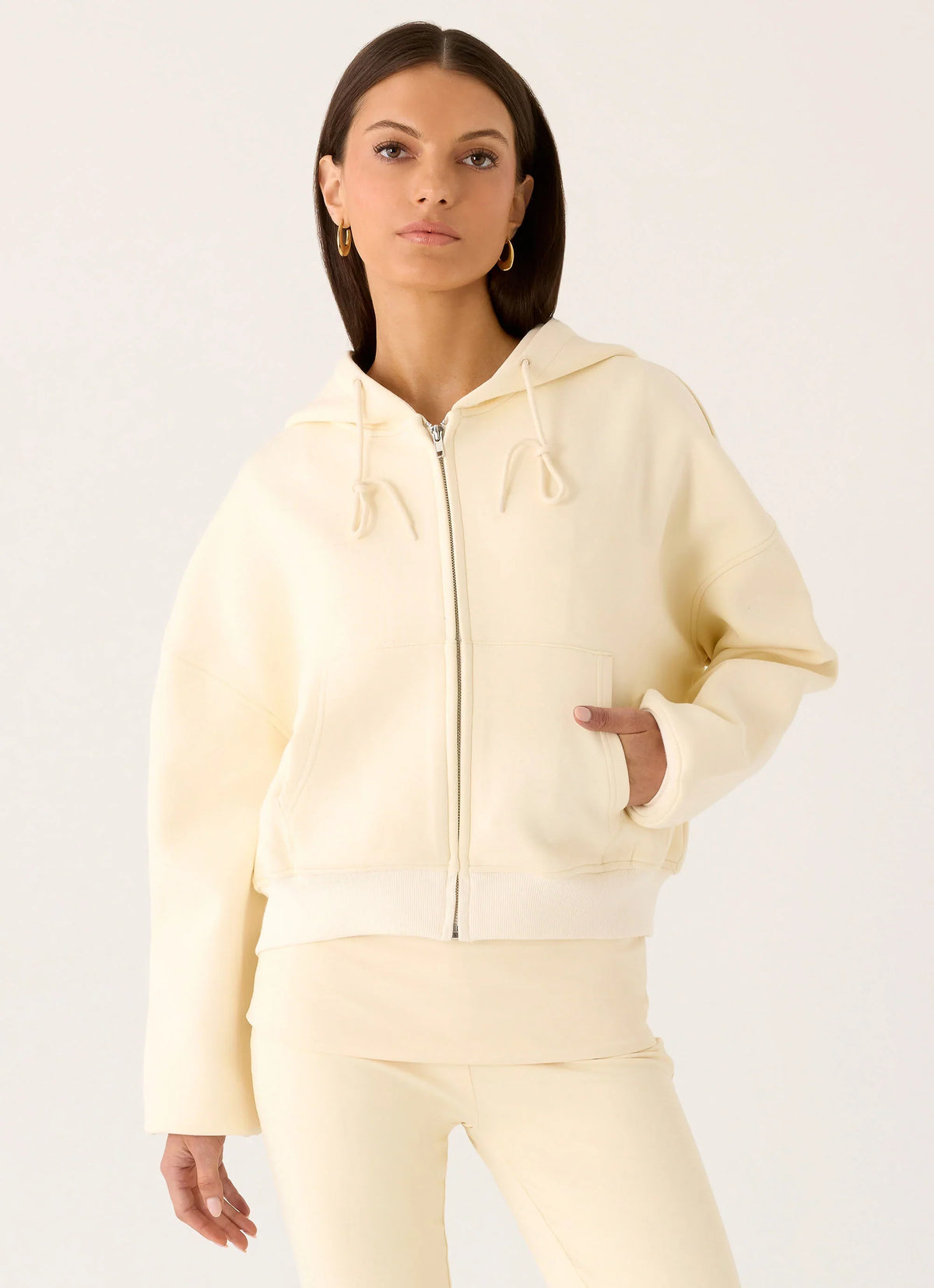 Sudadera con capucha Elio - Amarillo bebé
