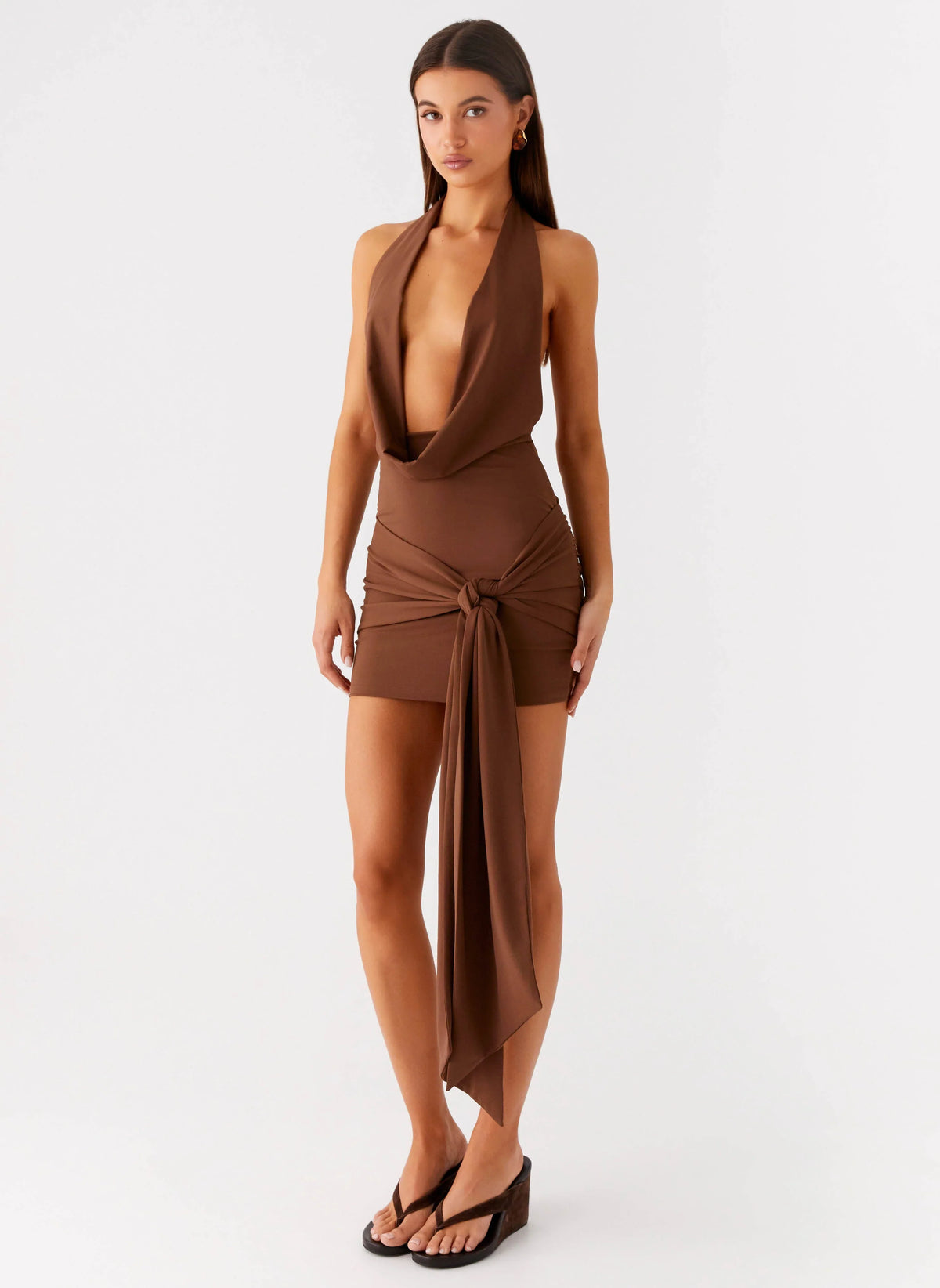 Minivestido Orchard - Chocolate