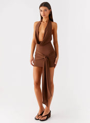 Minivestido Orchard - Chocolate