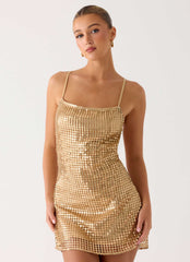 Minivestido Kaitlin - Dourado